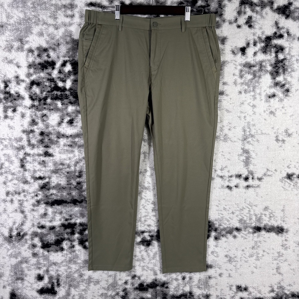 Jack Archer Pants Mens Size 35x28 Army Green Tapered Leg Performance